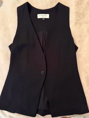 Kallmeyer black waistcoat / vest, size Medium but fits small, crepe material